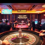 Experience high-stakes excitement at the casino with dang nhap hm88. Players engaged at roulette with vibrant chips and glowing slot machines.
